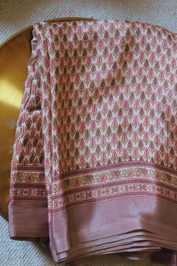 Pink Silk Sari 2