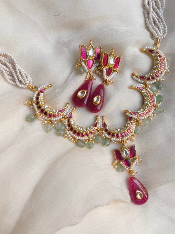 Chaand lotus drop set