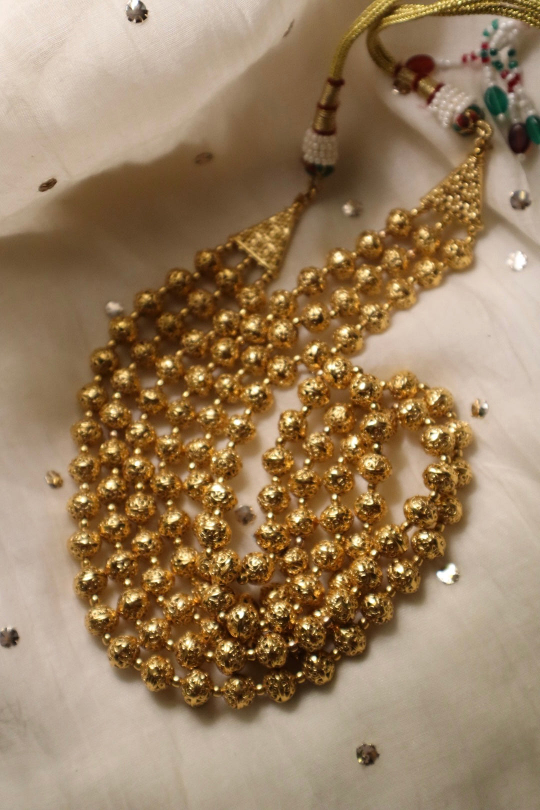Gold mattar mala (made to order) – Shop Maya