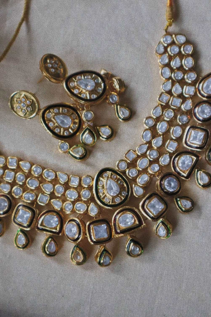 Mahrani Choker Necklace (with earrings + teeka)