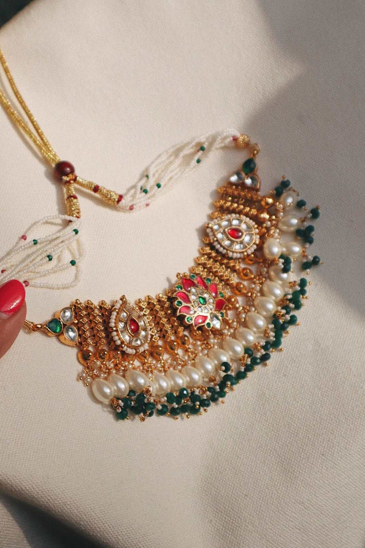 Lotus Choker (with earrings)
