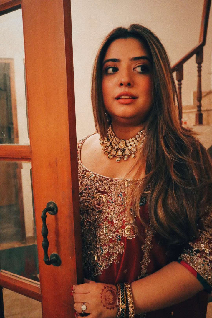 Mahrani Choker Necklace (with earrings + teeka)