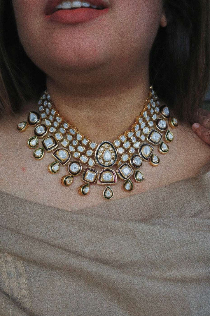 Mahrani Choker Necklace (with earrings + teeka)